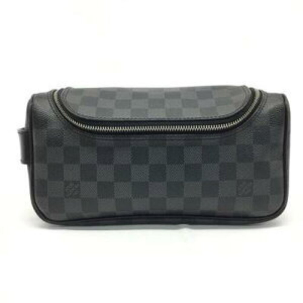 Louis Vuitton Toilette Pouch Damier Graphite Black Shoulder Bag Handbag